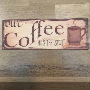 Coffee Metal Wall Art Sign